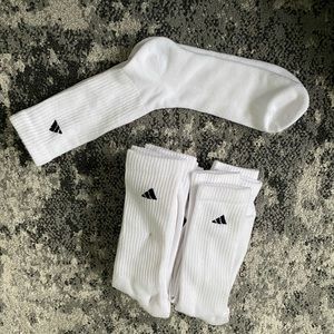 Adidas white socks
